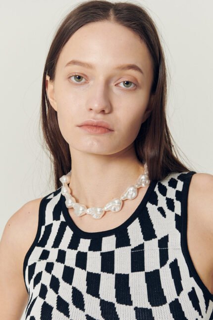Zelie Baroque Pearl Necklace